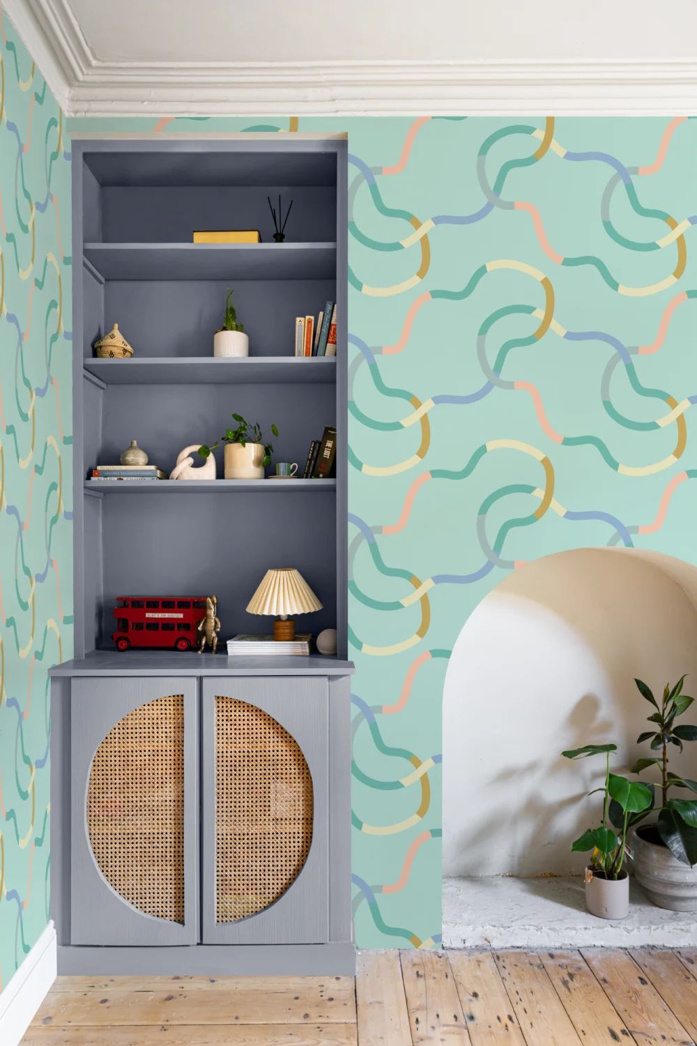 Elizabeth Olwen Chromaloop Blue Mural