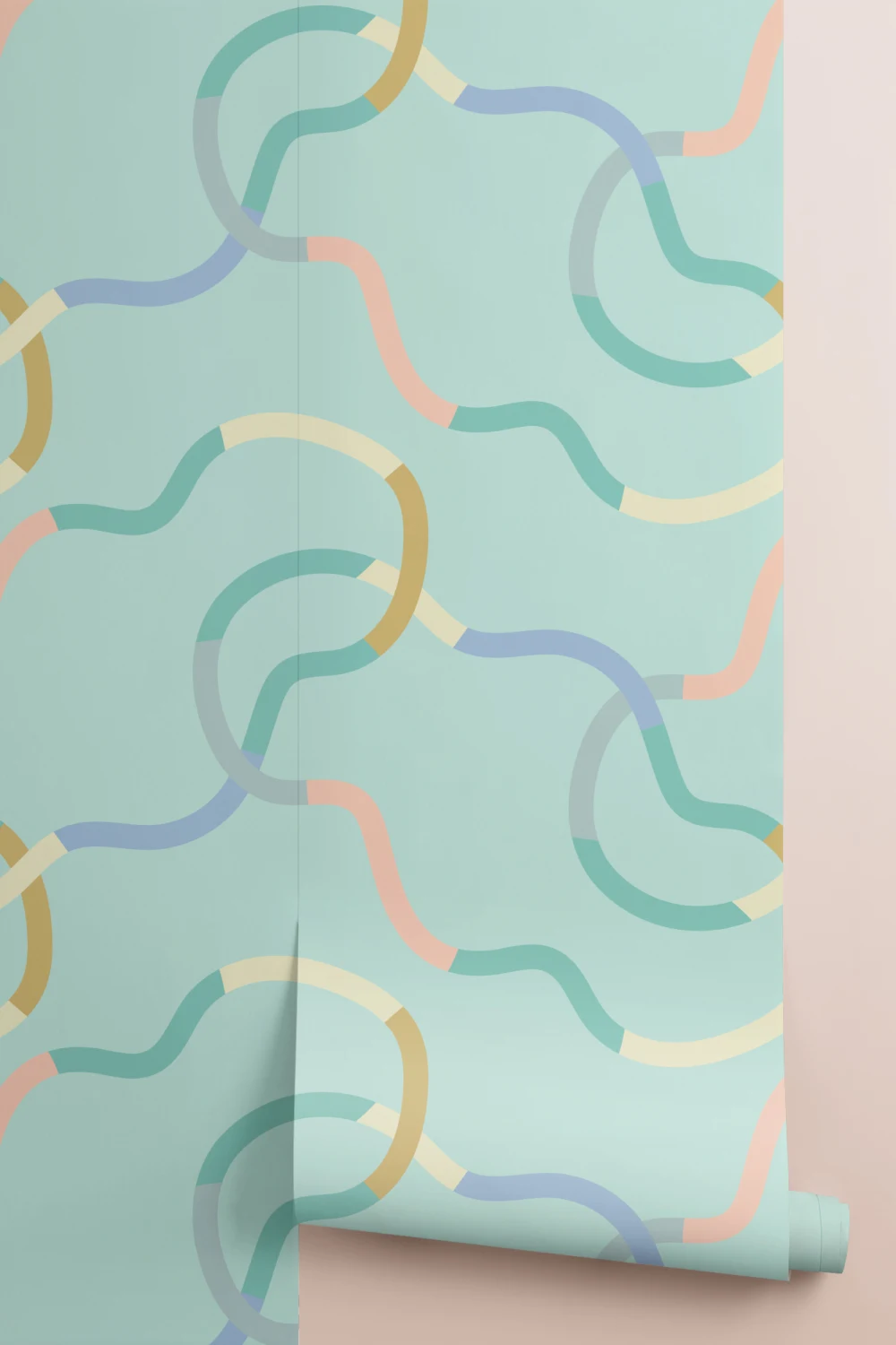 Elizabeth Olwen Chromaloop Blue Mural