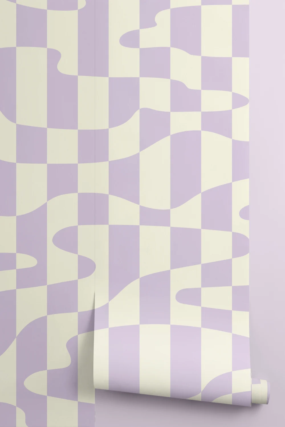 Elizabeth Olwen Stripescape Purple Mural