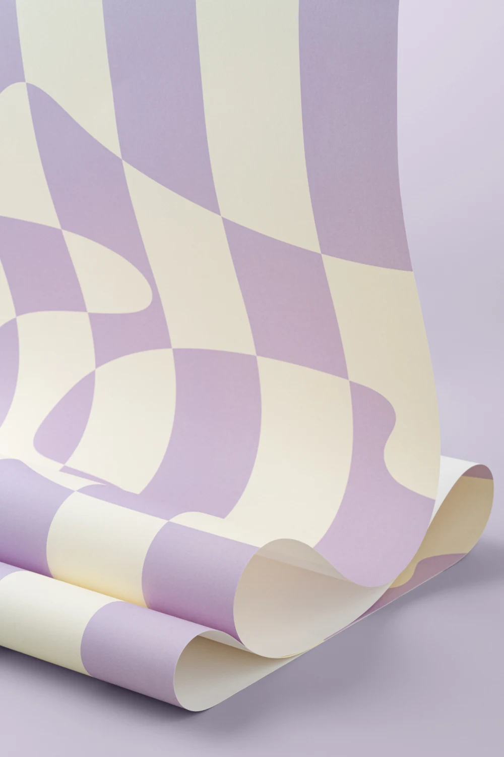 Elizabeth Olwen Stripescape Purple Mural