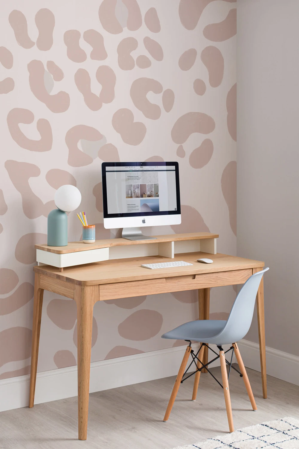 Pink Leopard Print Wallpaper Mural