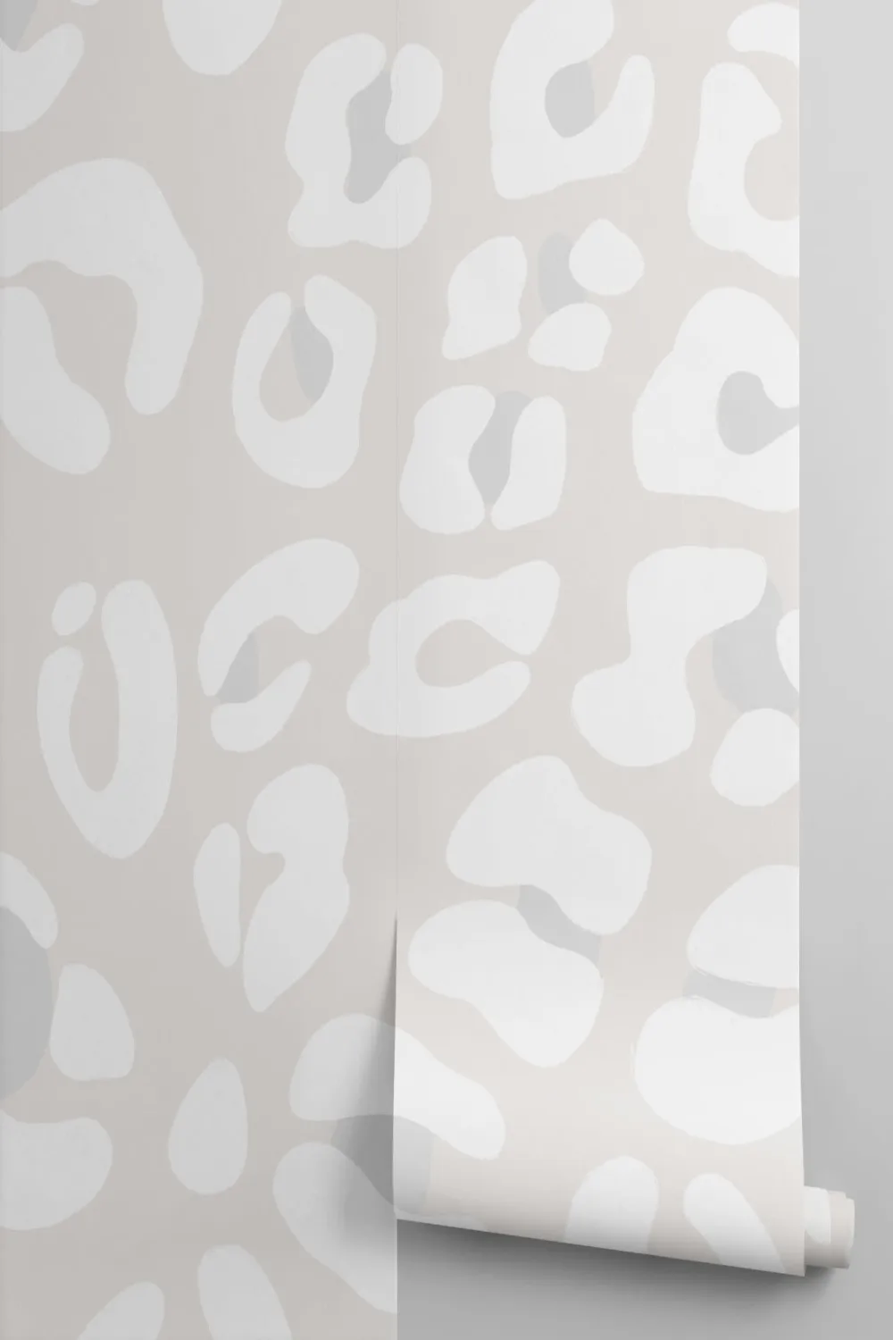 Off alb Leopard Print Wallpaper Mural