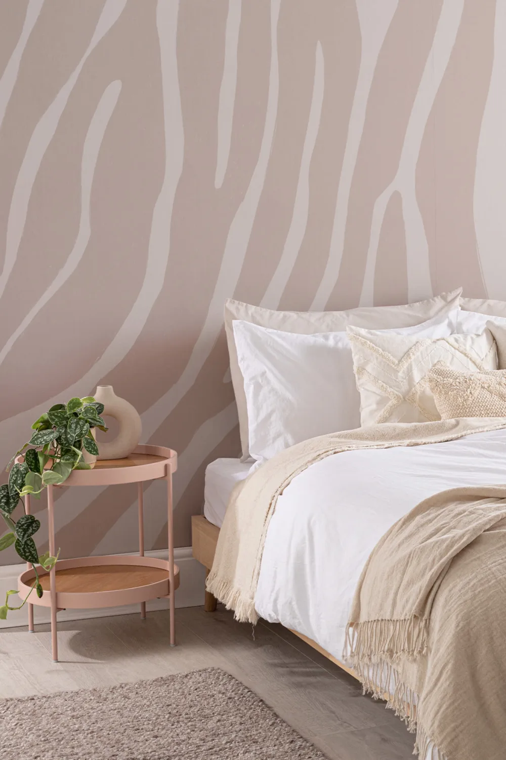 Pink Zebra Print Wallpaper Mural