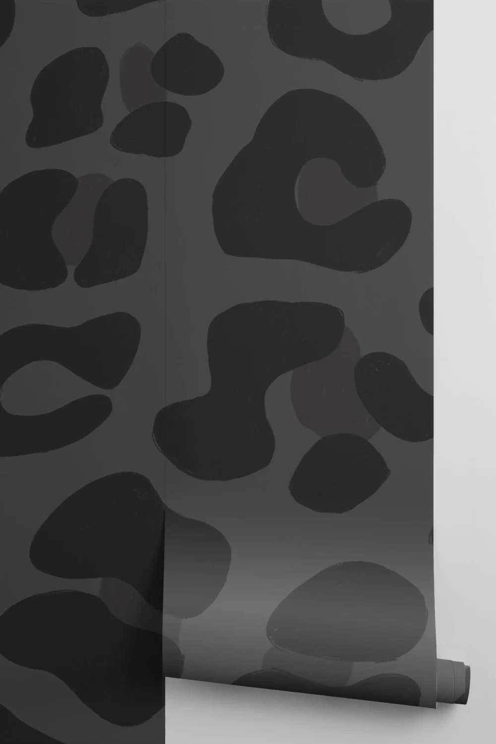 Black Leopard Print Wallpaper Mural