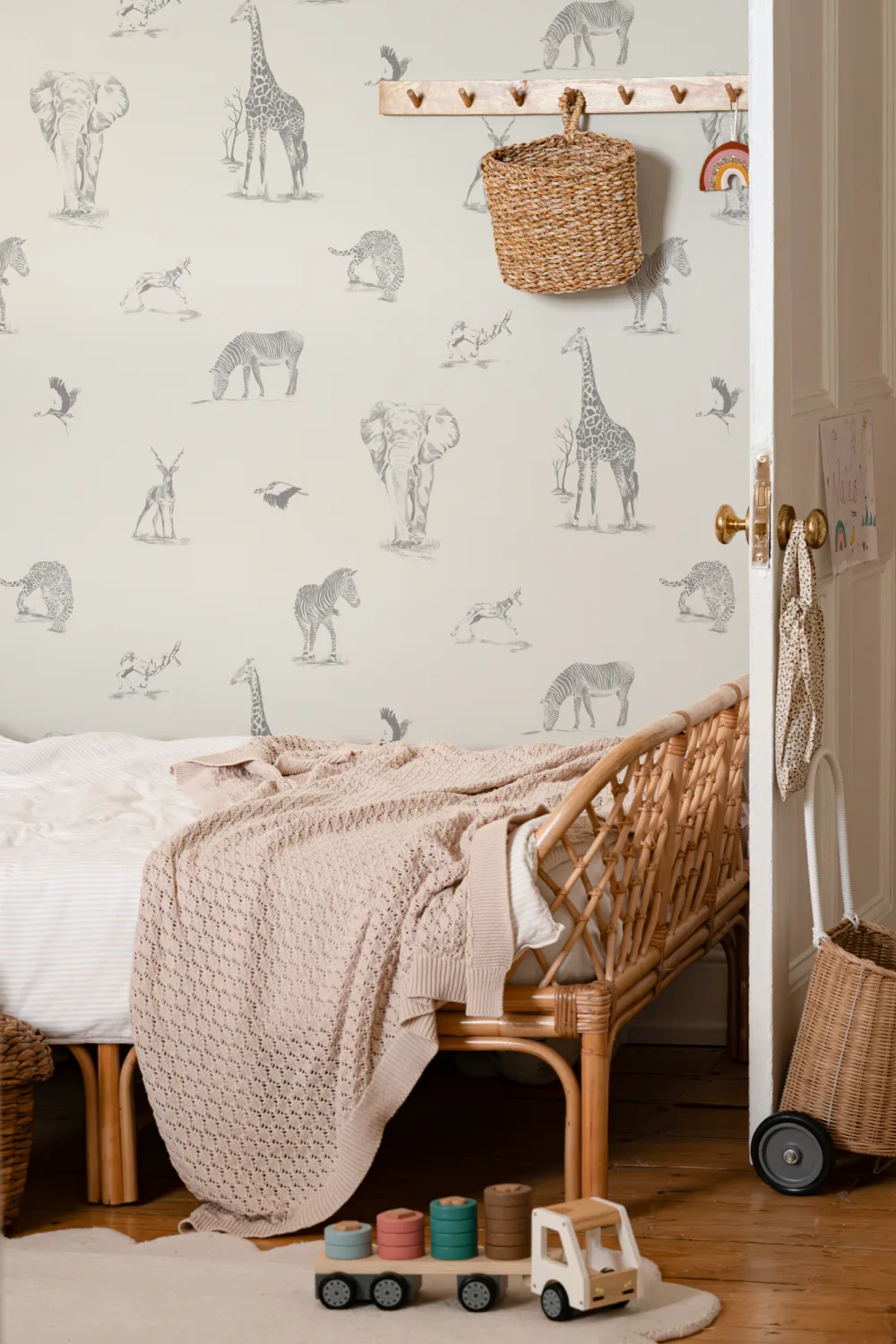 Wallpaper Animais do Safari Ilustrado