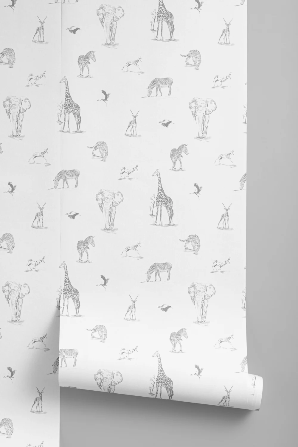 Wallpaper Animais do Safari Ilustrado