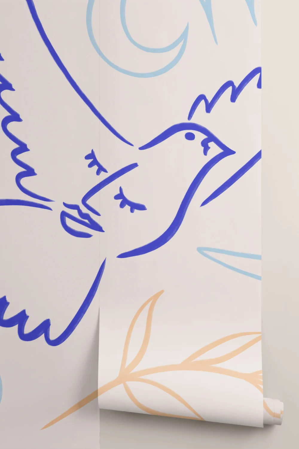 Colorful Abstract Dove Wall Mural