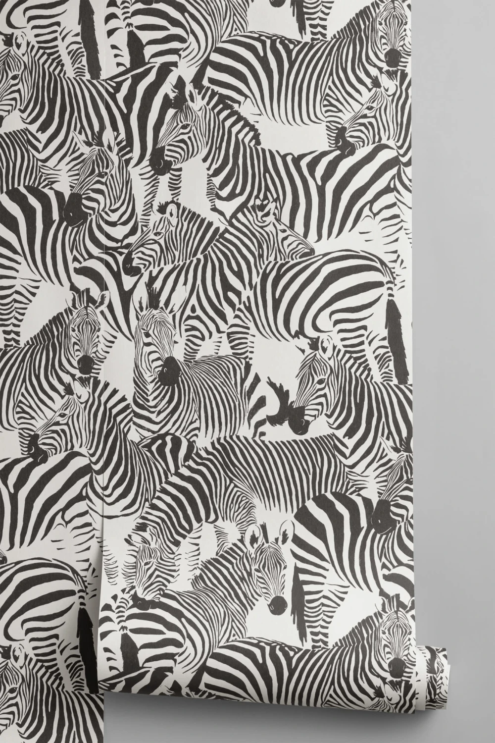 Negru și alb Zebra animale moderne repeta model tapet