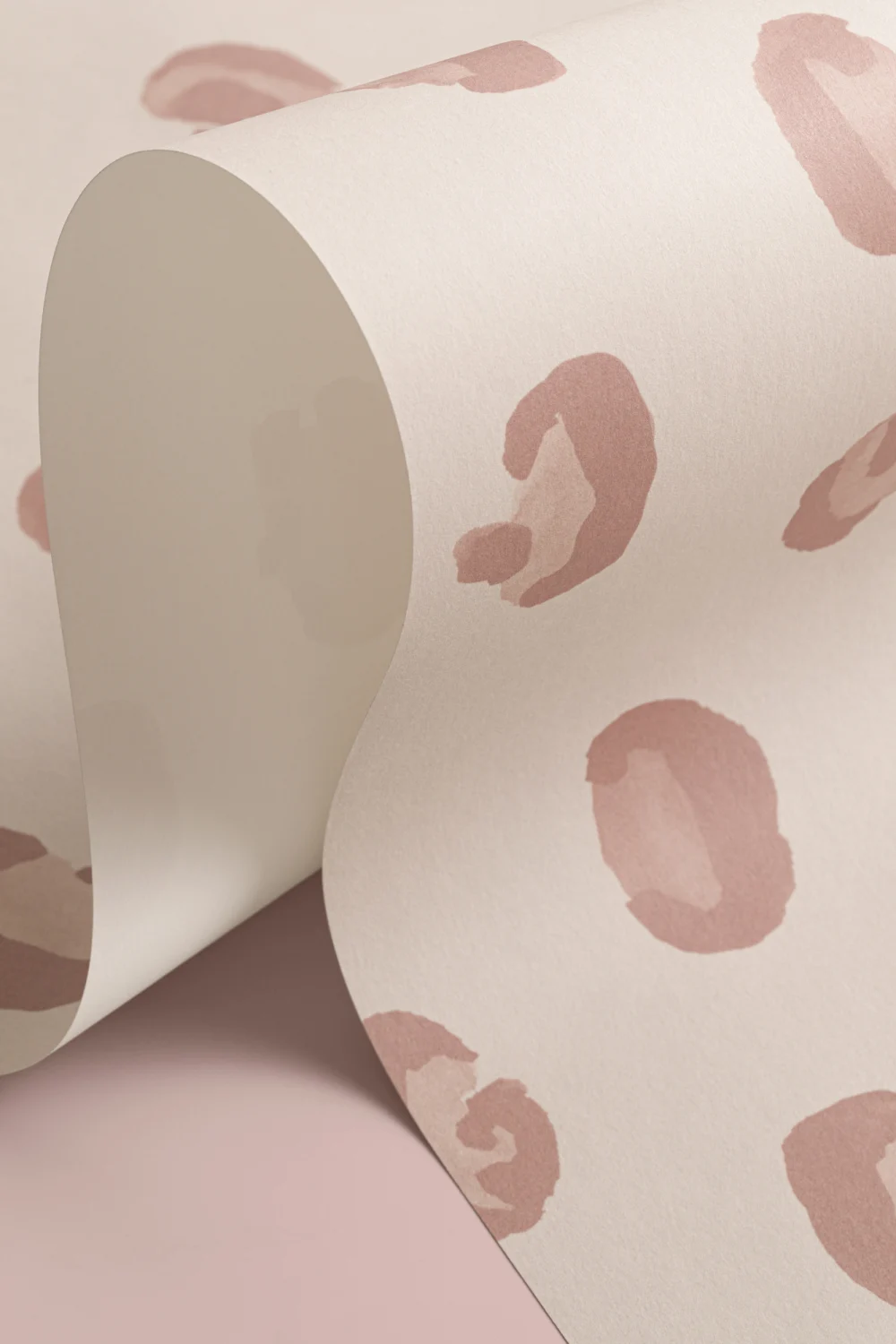 Roze en neutraal aquarel luipaard print herhalen patroon behang