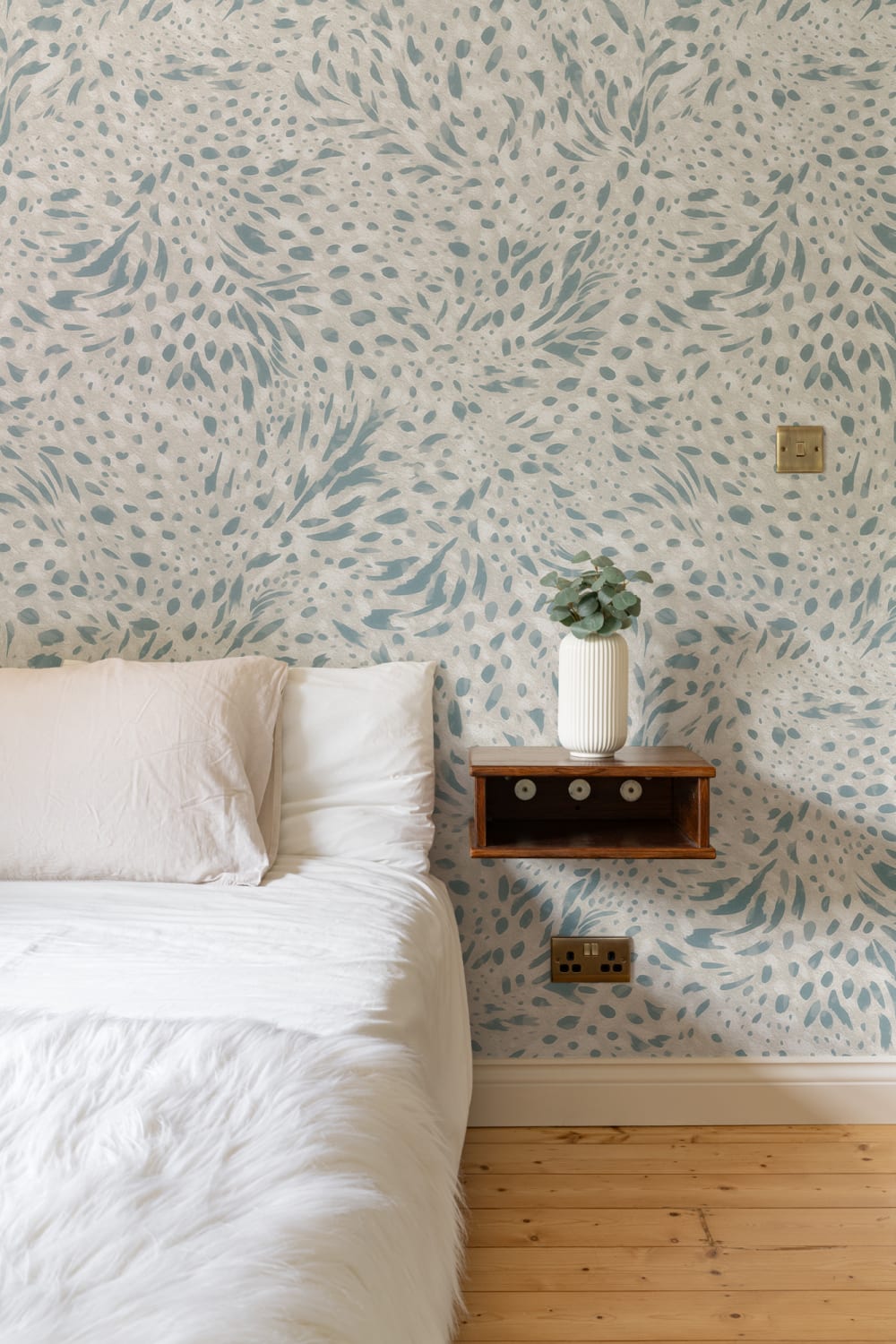 Cool Blue Abstract Pattern Prance Mural