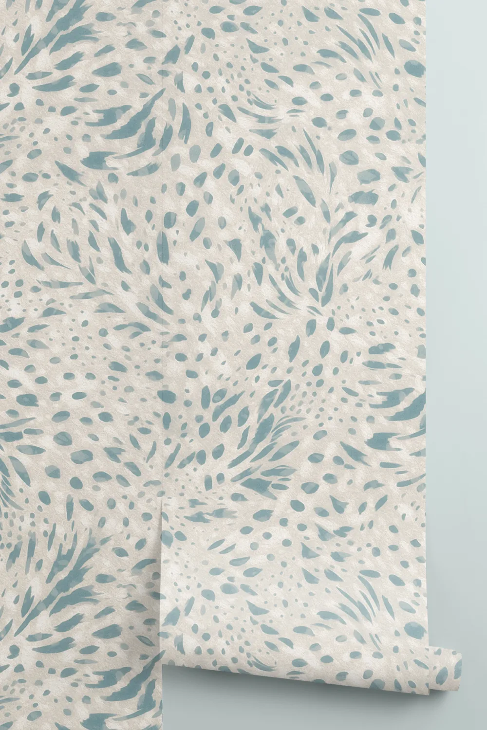 Cool Blue Abstract Pattern Prance Mural