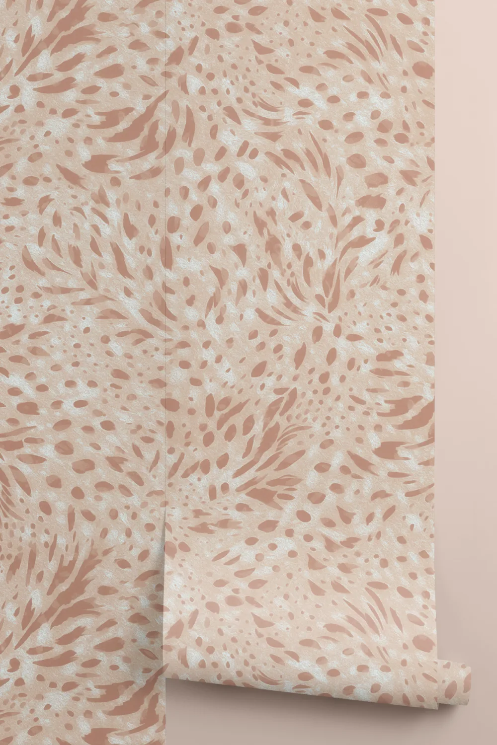 Pink Abstract Pattern Mural Adds Artful Atmosphere Mural
