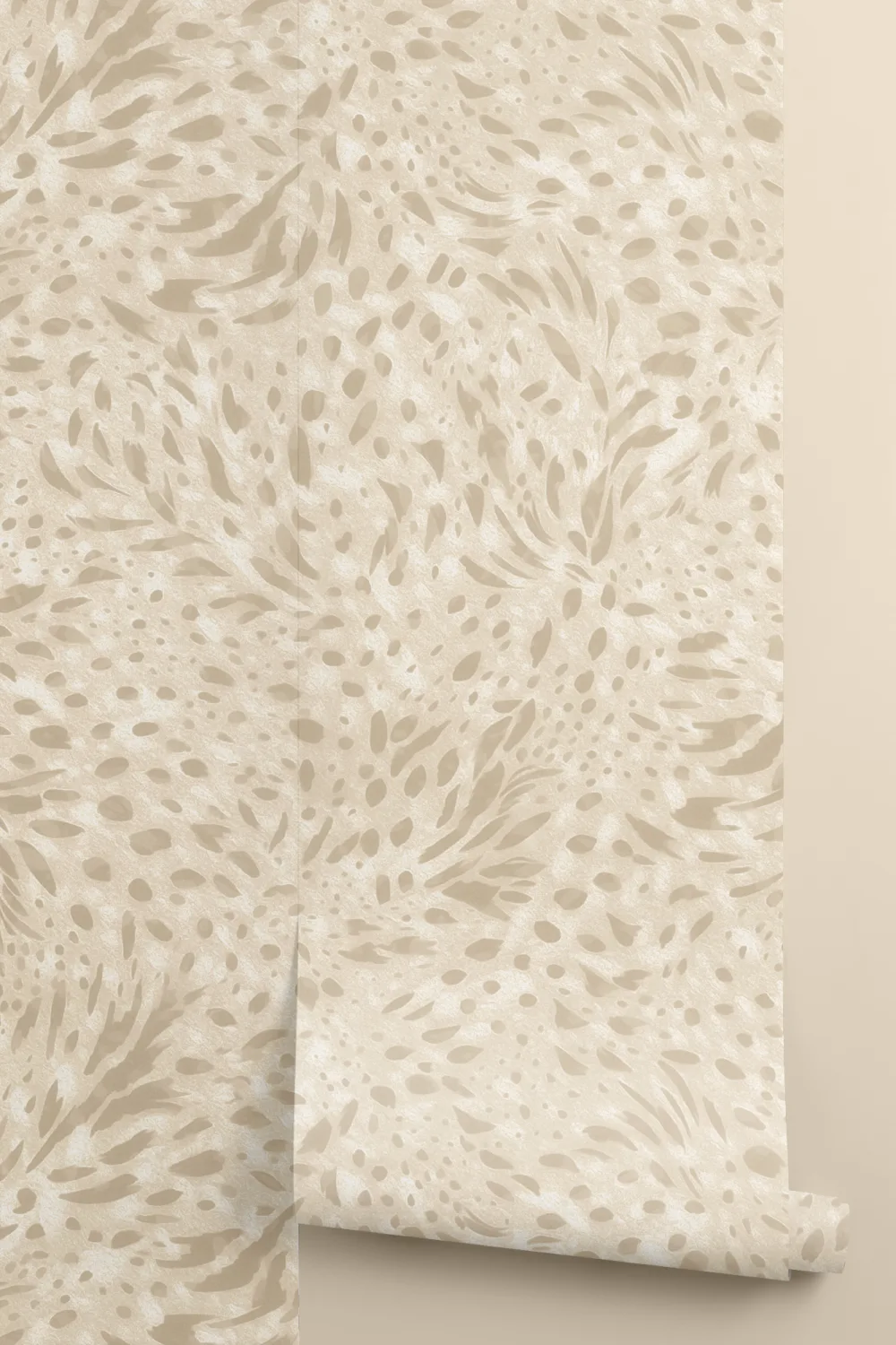 Abstrakte beige gemusterte Fototapete für moderne Räume