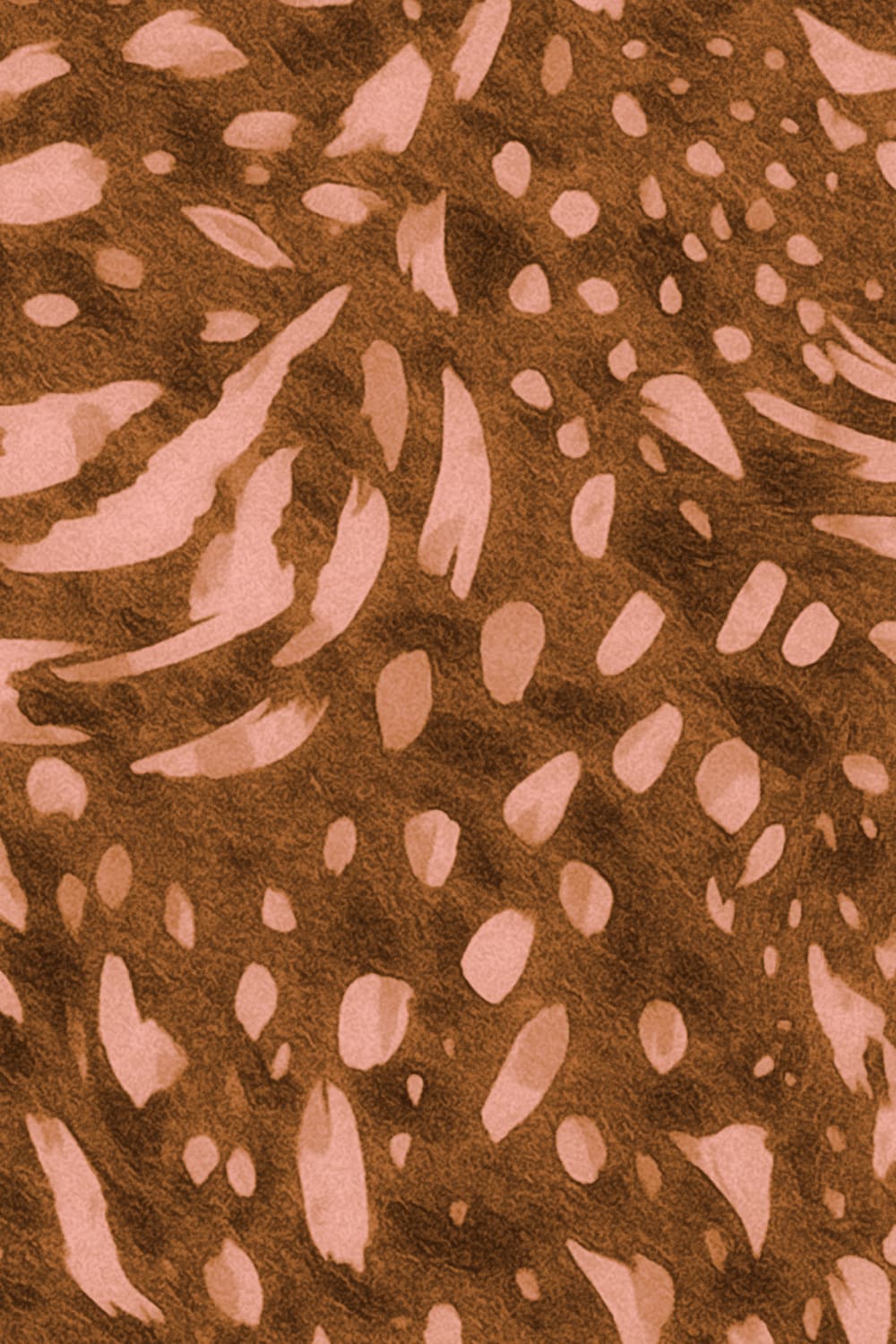Brown Abstract Pattern Animal Print Mural
