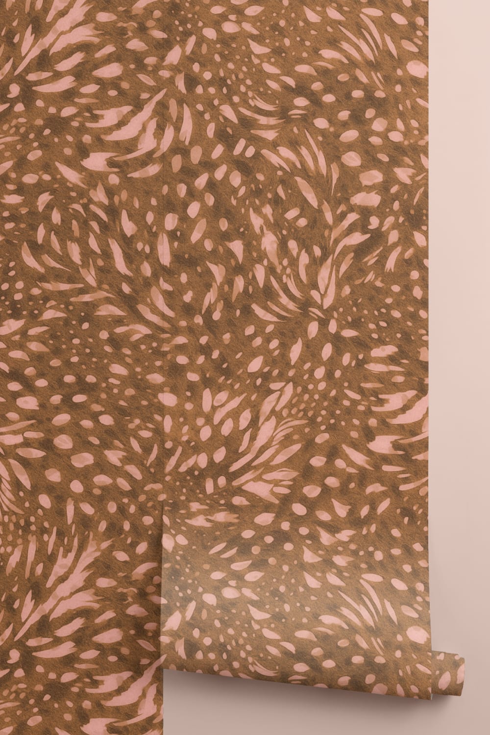 Brown Abstract Pattern Animal Print Mural