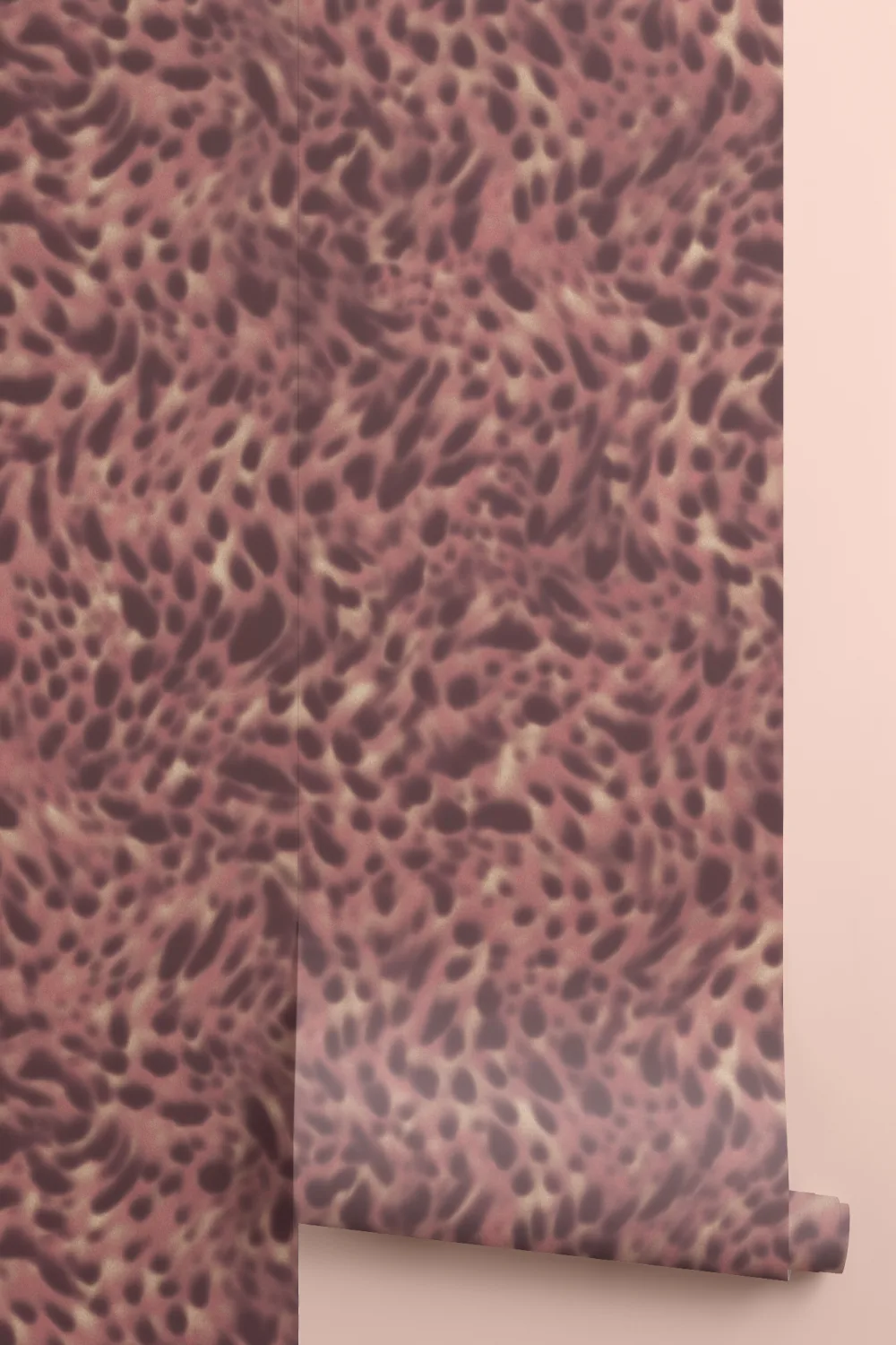 Pink Animal Print Pattern Contemporary Wall Mural
