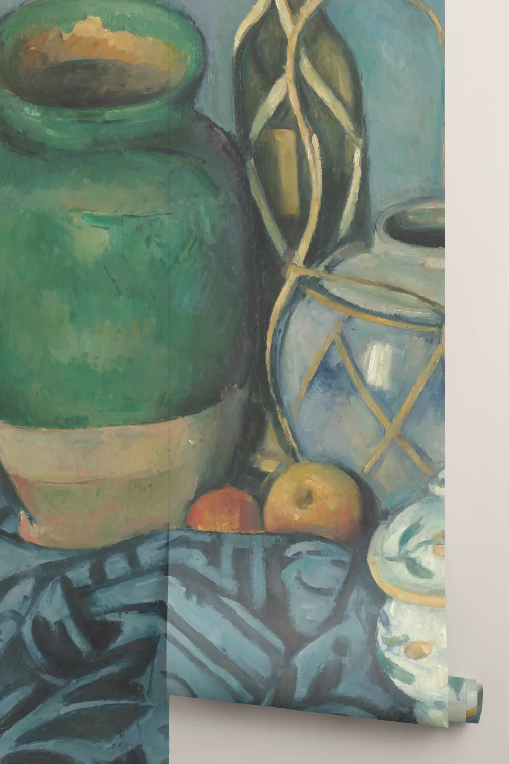 Stilleven met appels van Cezanne Behang Muurschildering