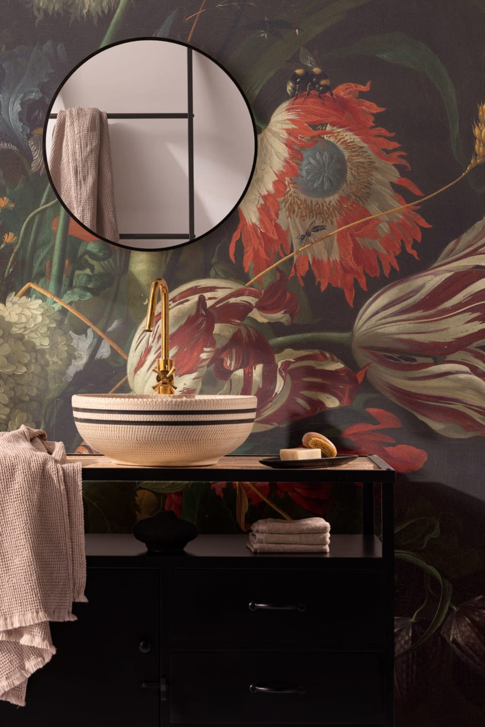 Vase of Flowers' de de Heem Wallpaper Mural