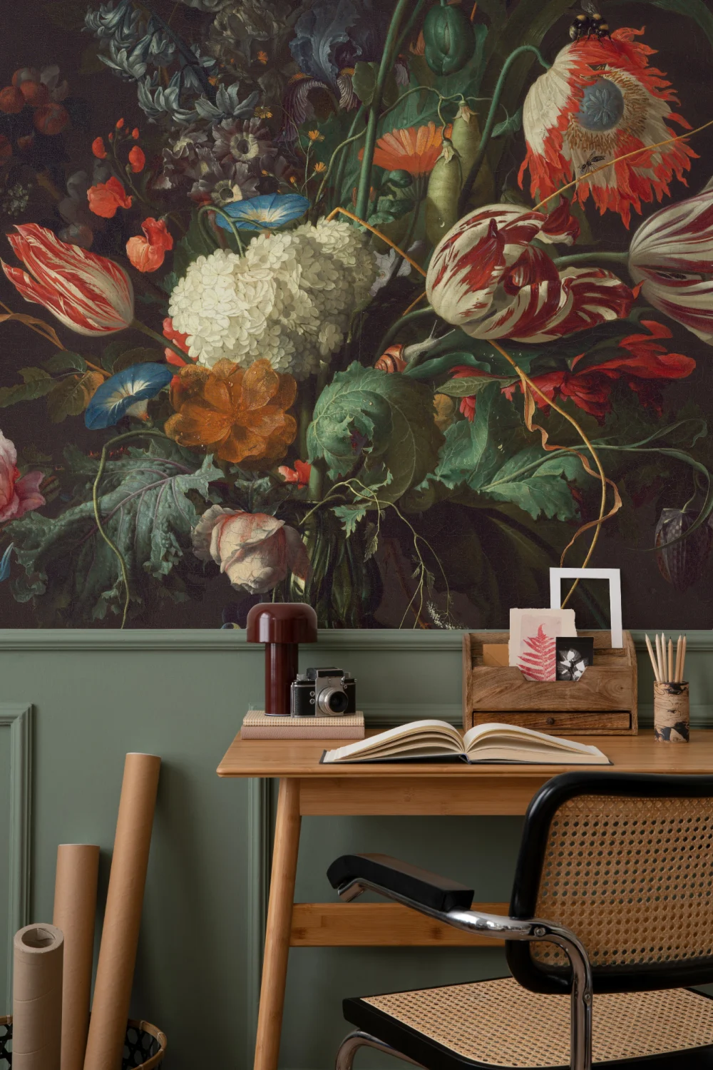 Vase of Flowers' de de Heem Wallpaper Mural