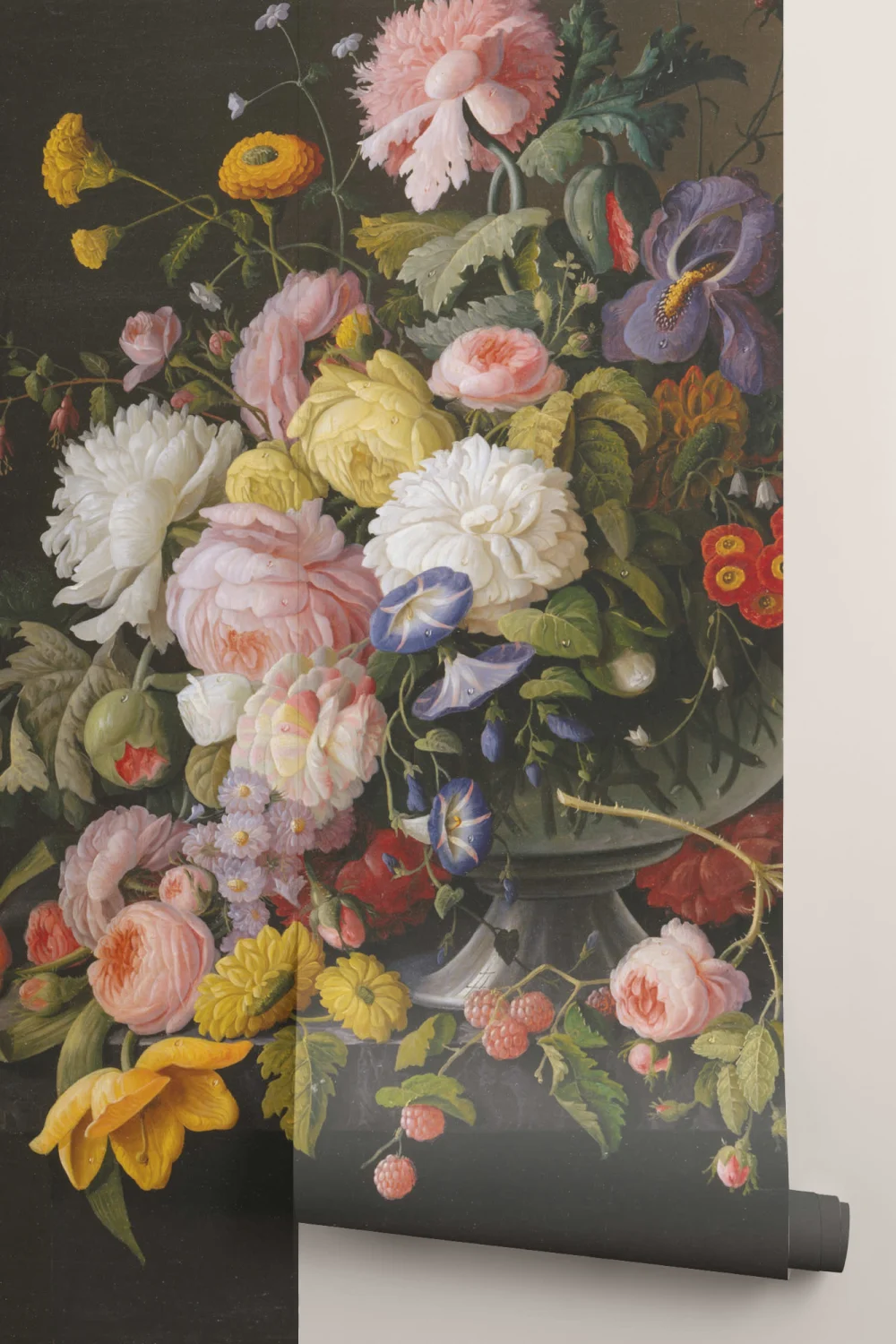Coș de flori și fructe de Severin Roesen Wallpaper Mural