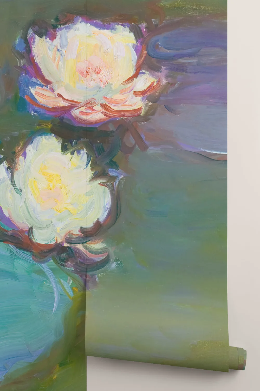 Monet Water Lilies Painting Art Wallpaper Mural