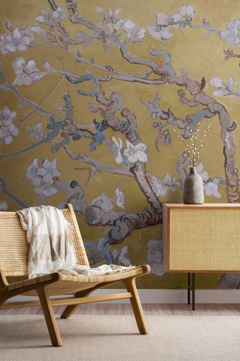 Customized Almond Blossom by Vincent Van Gogh Wallpaper Mural