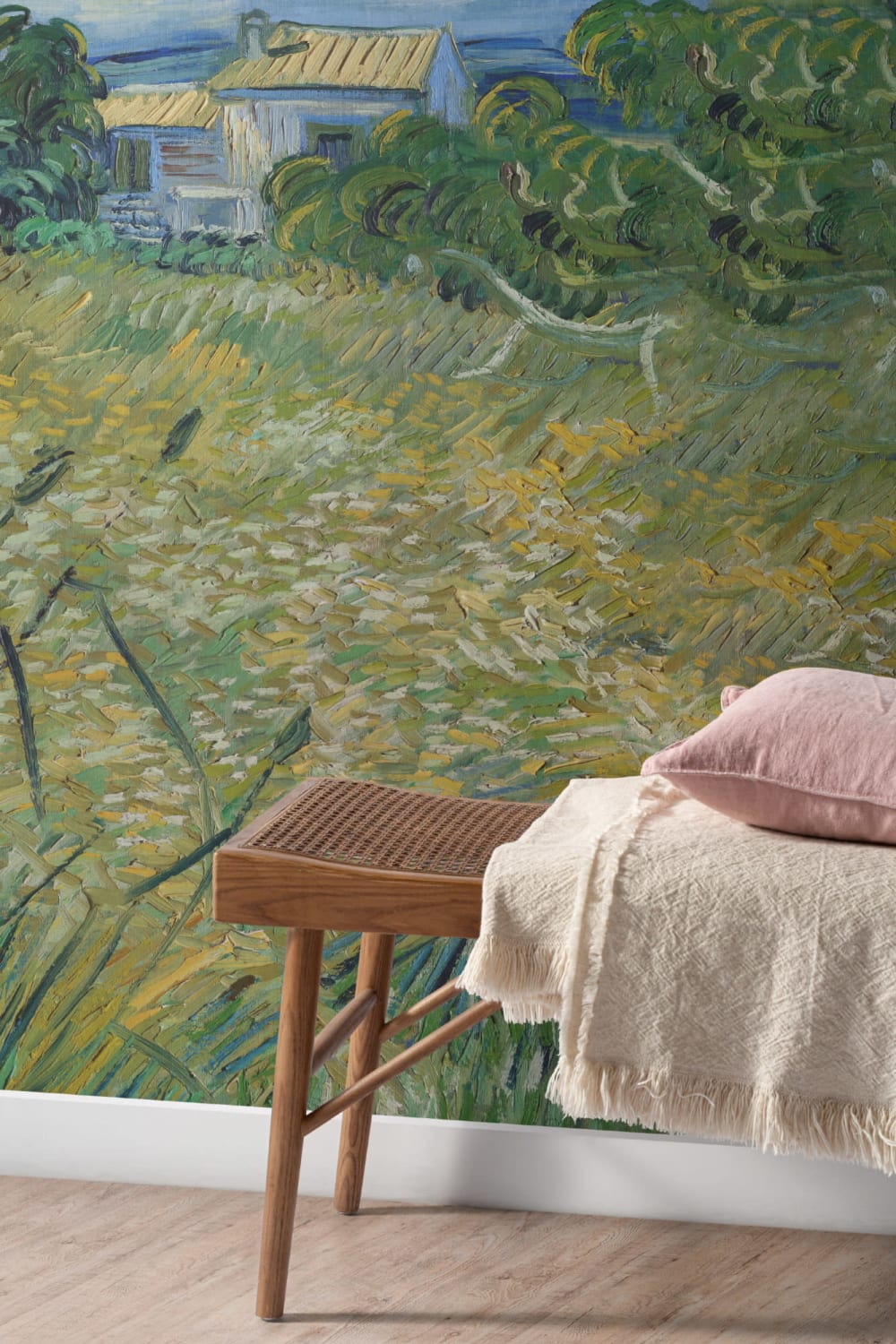 Papel Pintado Campo de Trigo con Cipreses de Van Gogh
