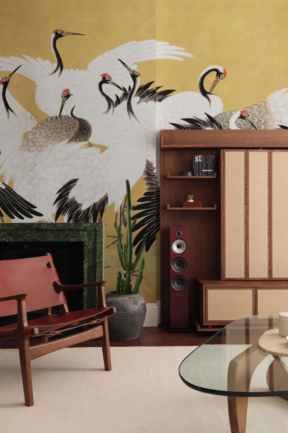 Flock of Cranes by Ishida Yūtei Wall Mural