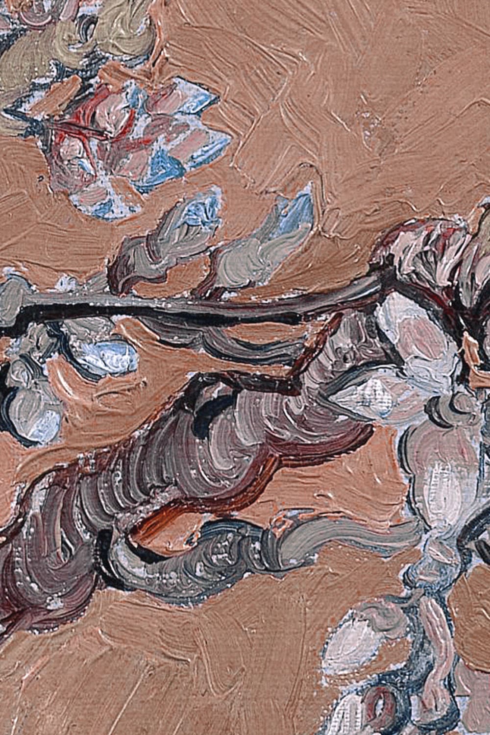 Pink Almond Blossom by Vincent Van Gogh Mural
