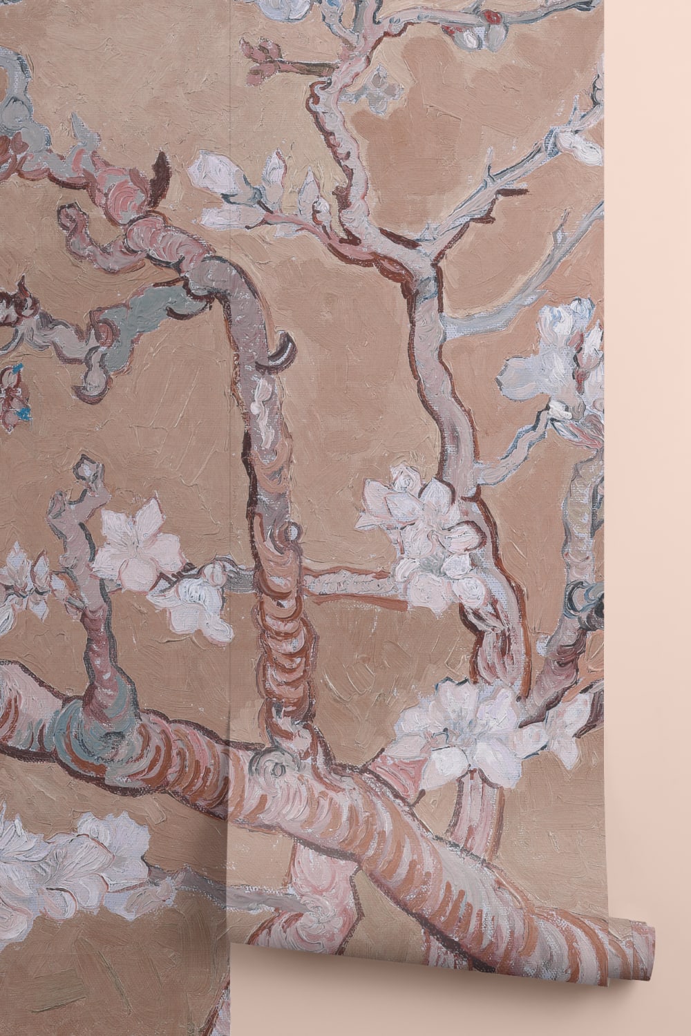 Pink Almond Blossom by Vincent Van Gogh Mural