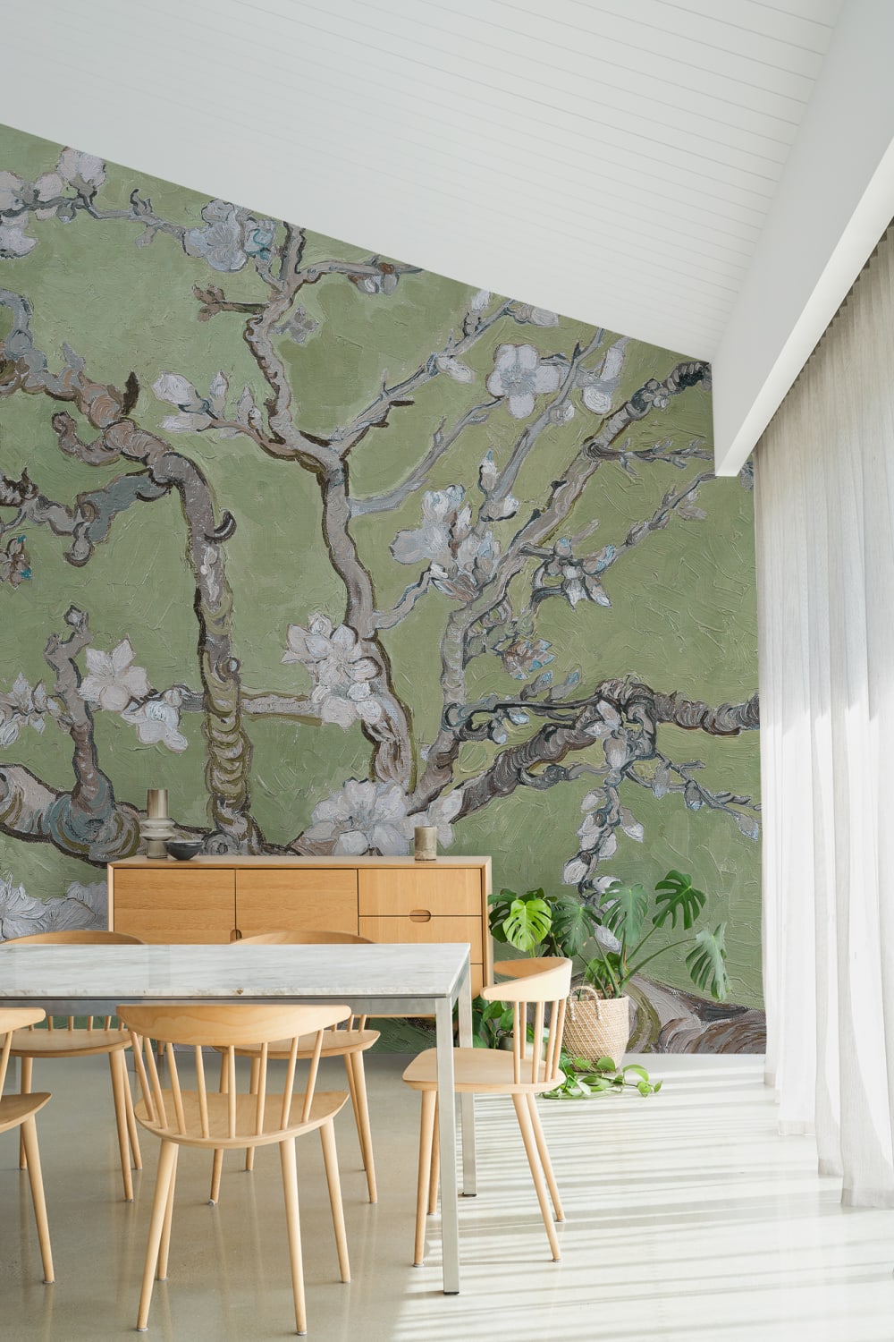 Green Almond Blossom by Vincent Van Gogh Mural