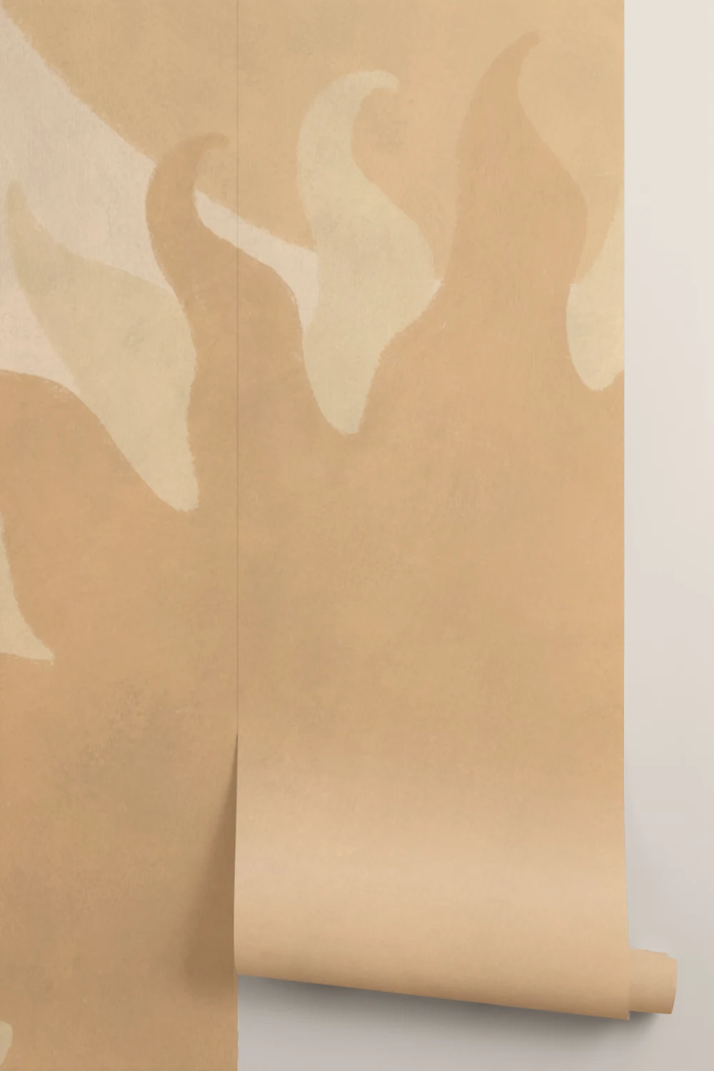 Beige Sun Abstract Flare Art Wall Mural