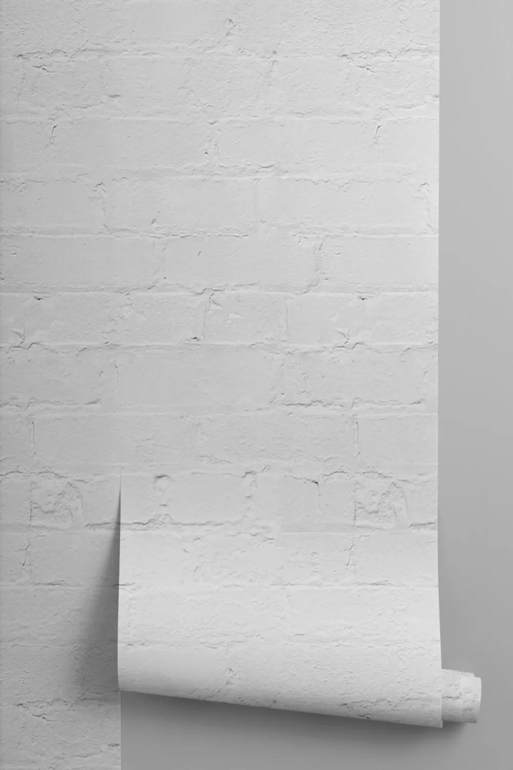 Papier Peint Blanc Effet Brique