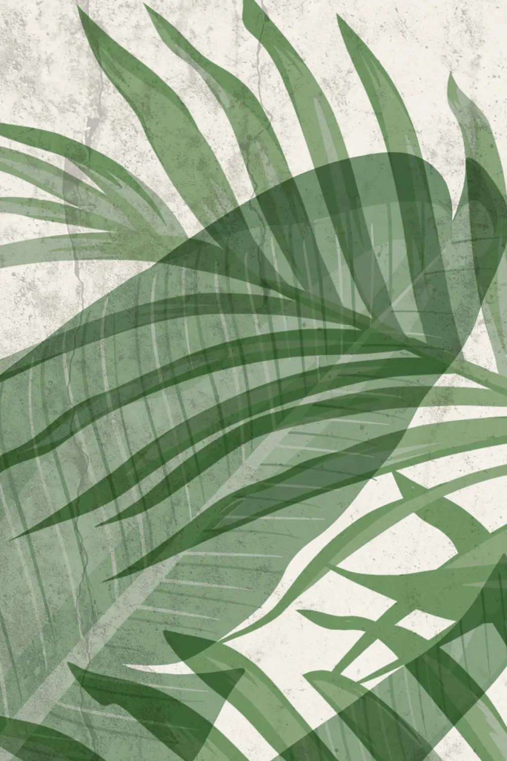 Biophilic Tropical Plants Fototapeta na ścianę