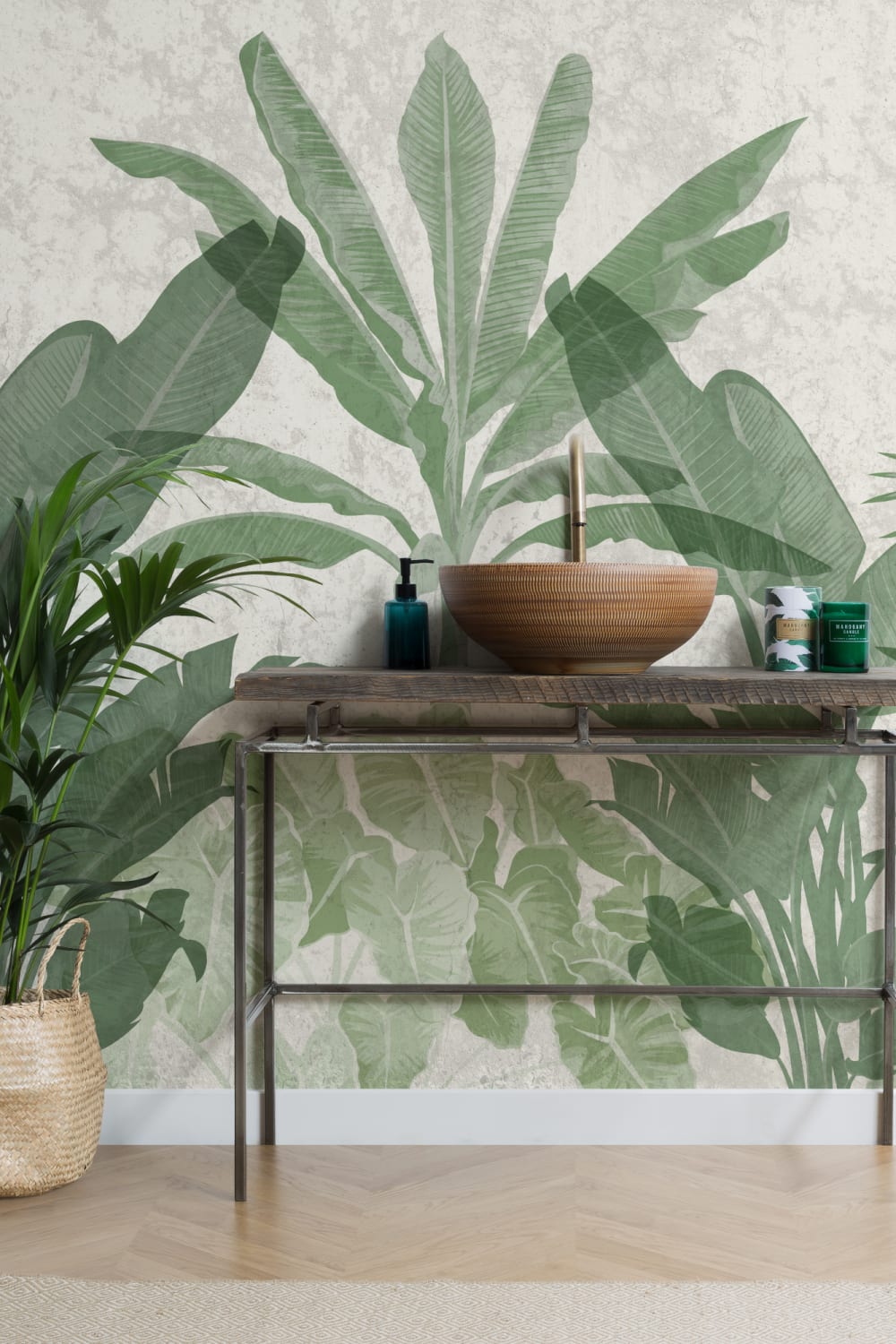 Biophilic Tropical Plants Fototapeta na ścianę