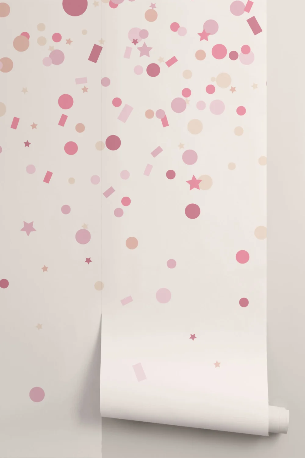 Mural de papel de parede Pink Confetti Sprinkles