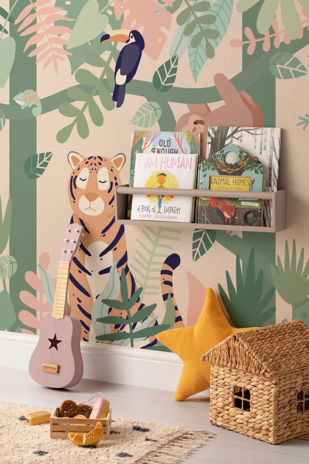 Kids Jungle Animal Friends Wallpaper Mural