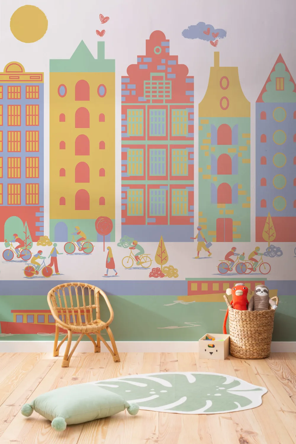 Amsterdam City Living Behang Muurschildering