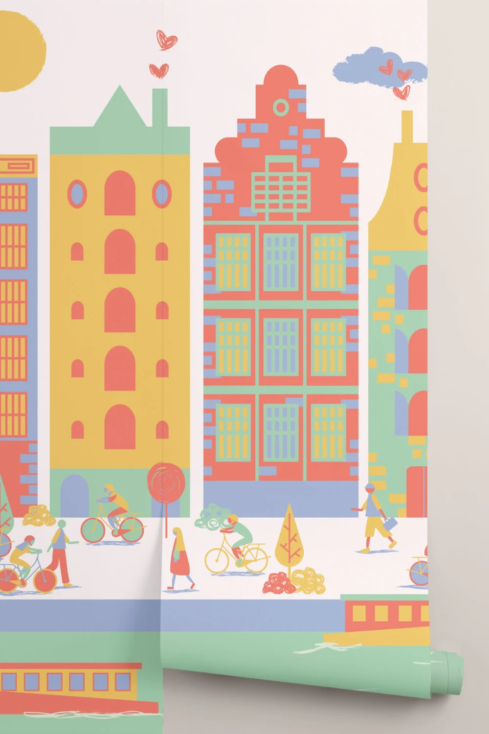 Amsterdam City Living Behang Muurschildering