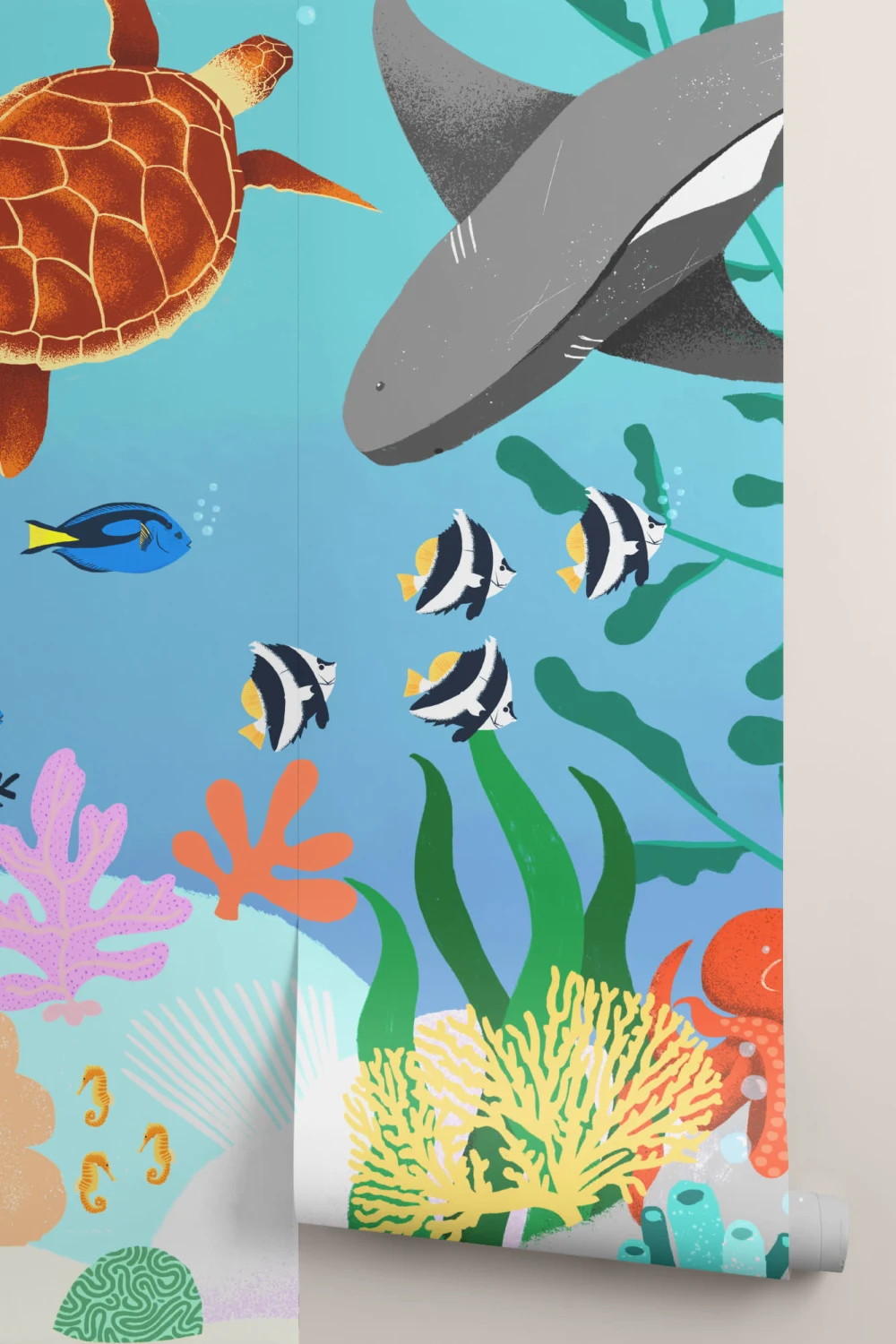 Kids Onder De Zee Behang Muurschildering