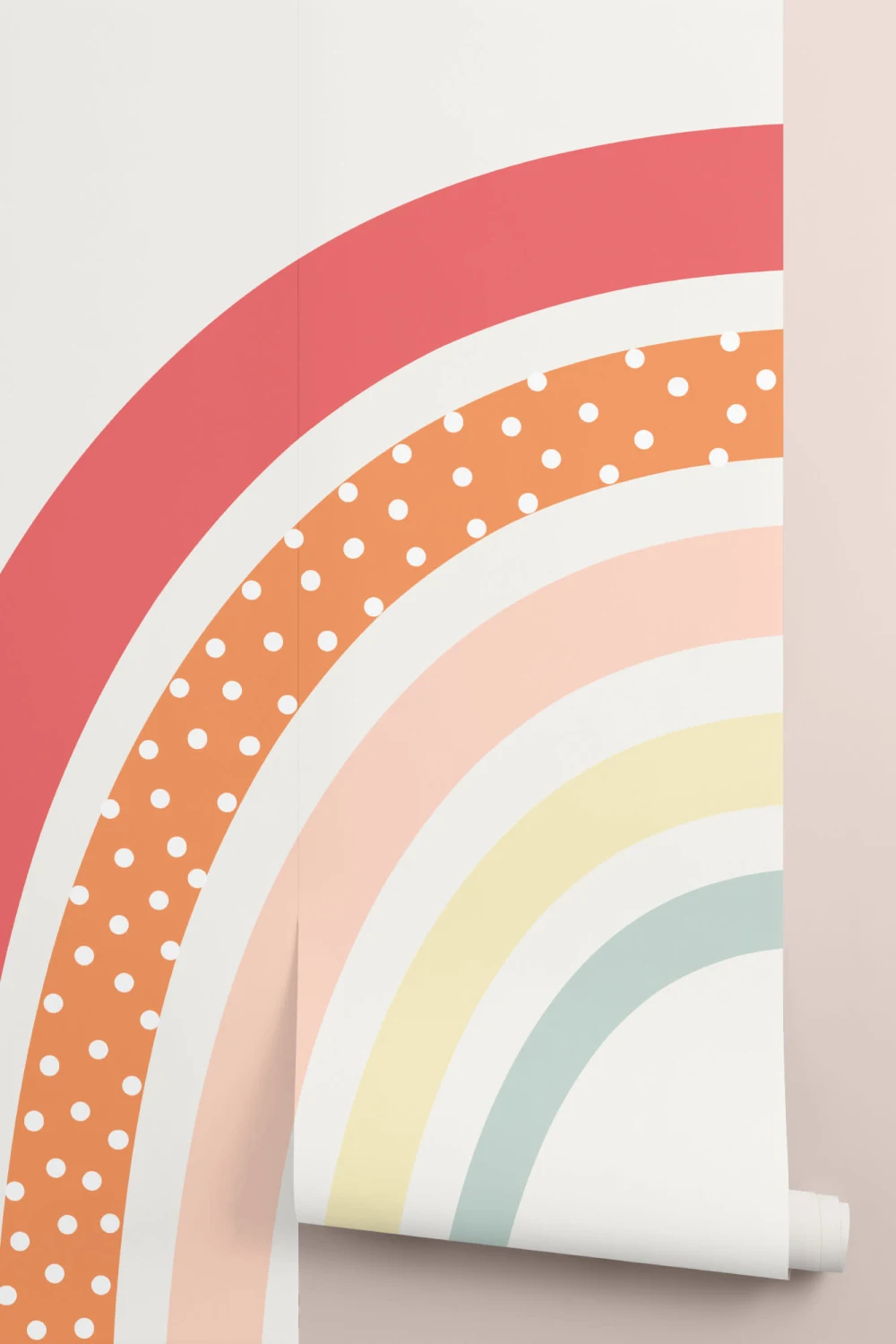 Nursery Rainbow Mural Wallpaper