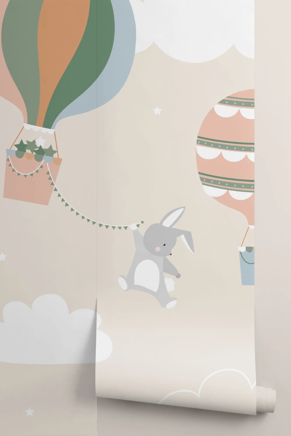 Cute Balloons Nursery Wallpaper Mural