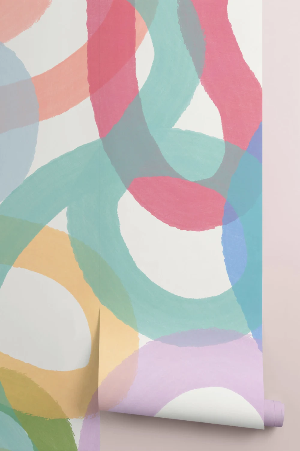 Bunte Abstrakte Squiggles Fototapete