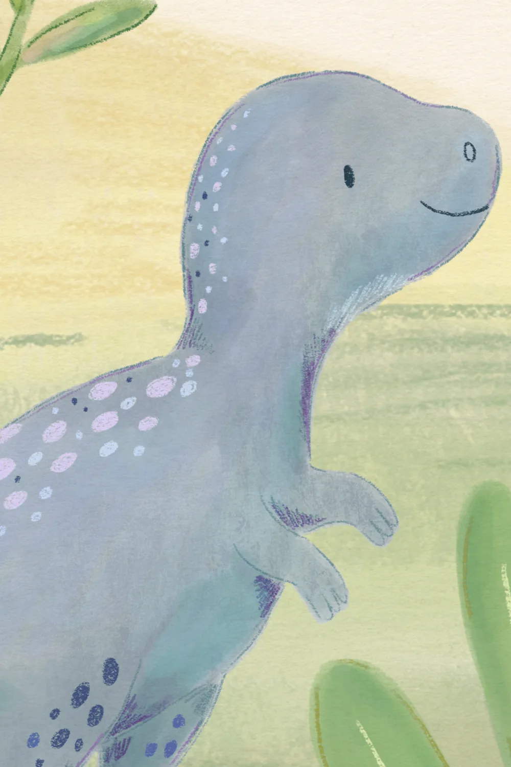 Veelkleurige Dinosaur Paradise kindermuurschildering voor speelse ruimtes