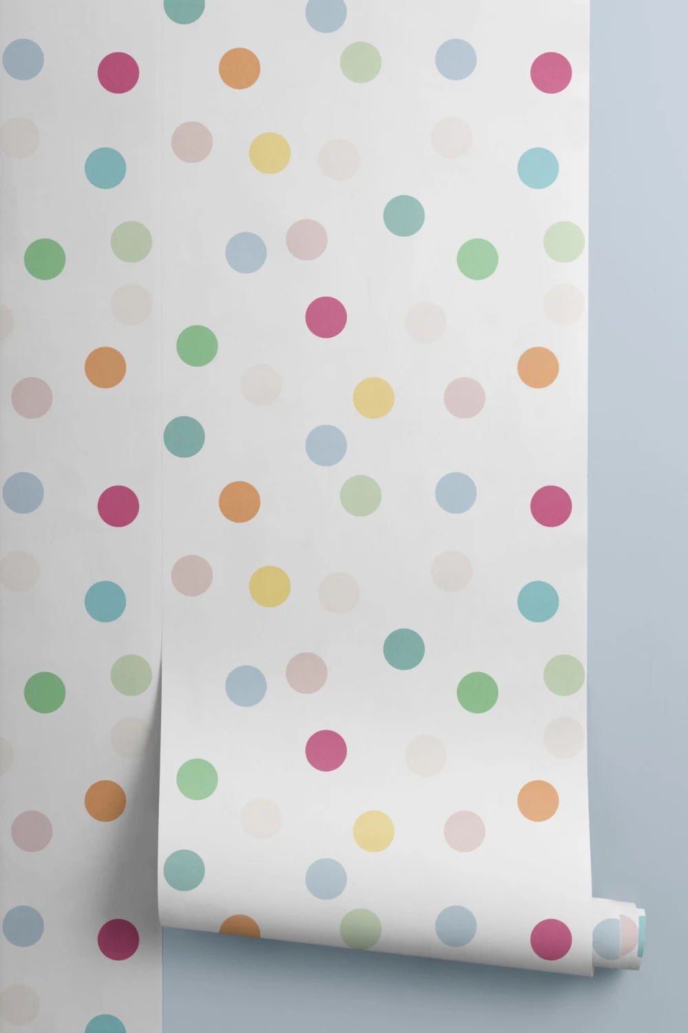 Rainbow Polka Dot Wallpaper
