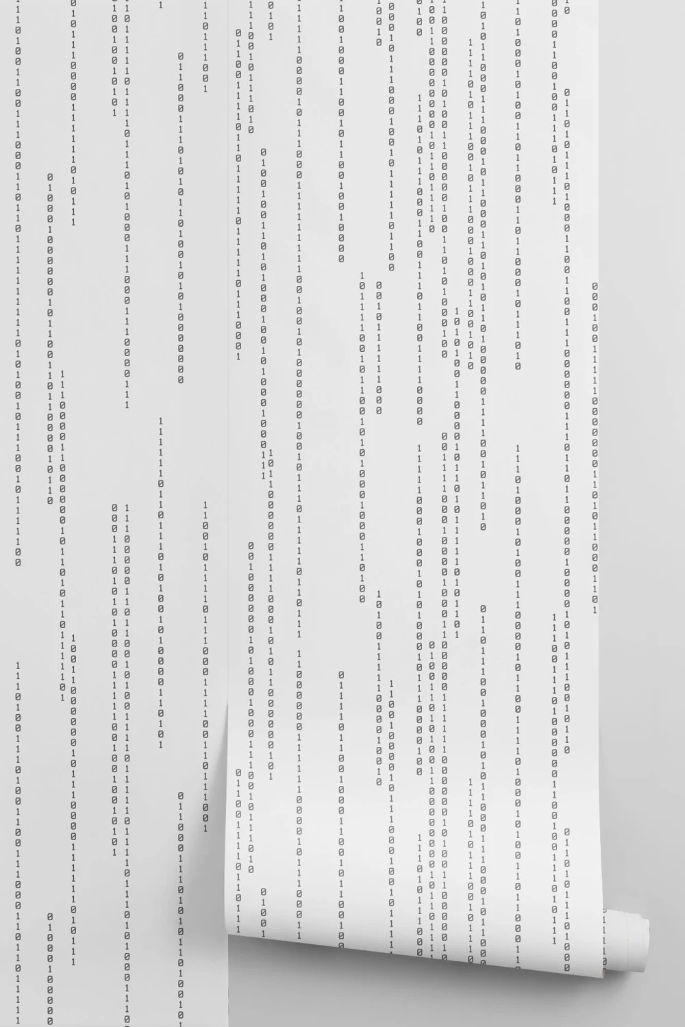 Binary Code Musta & Valkoinen STEM kuvio kuvatapetti