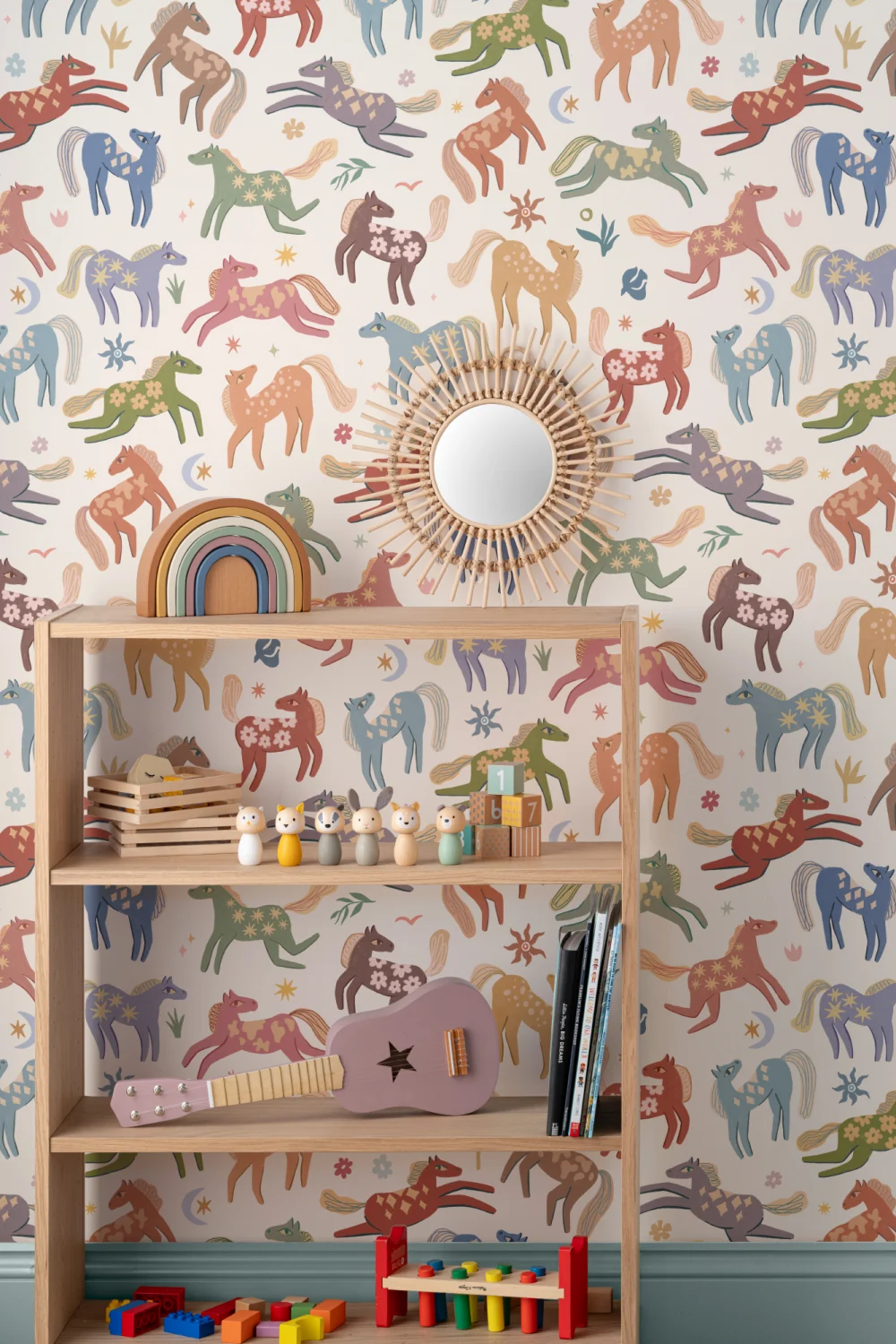 Multicolor Pony Whimsy Kids' Animal Fun Mural
