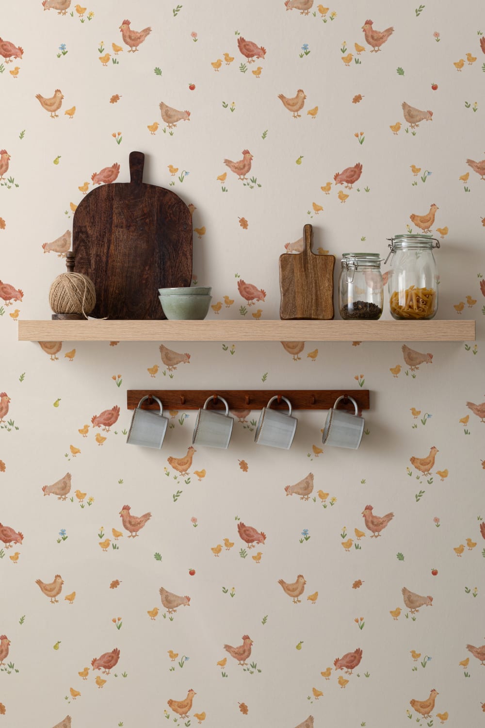 Multicolour Farmyard Animal Nursery Mural With Playful Atmosphere