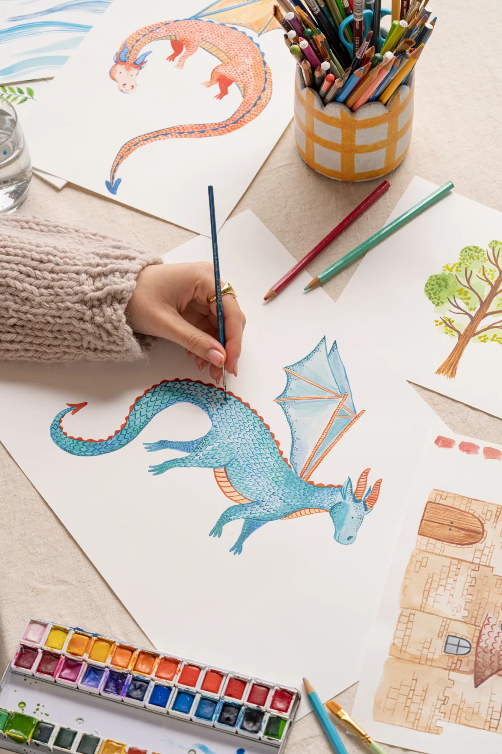 Kinderen marine sterrenhemel draken behang