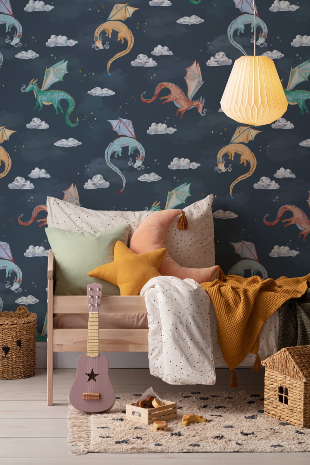 Kinderen marine sterrenhemel draken behang